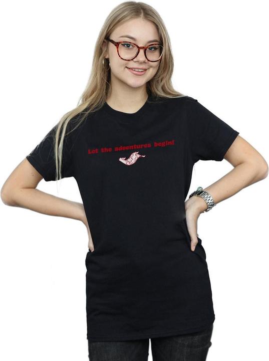 Actual product image Disney Womens/Ladies Aladdin Let The Adventures Begin Cotton Boyfriend T-Shirt (XXL)