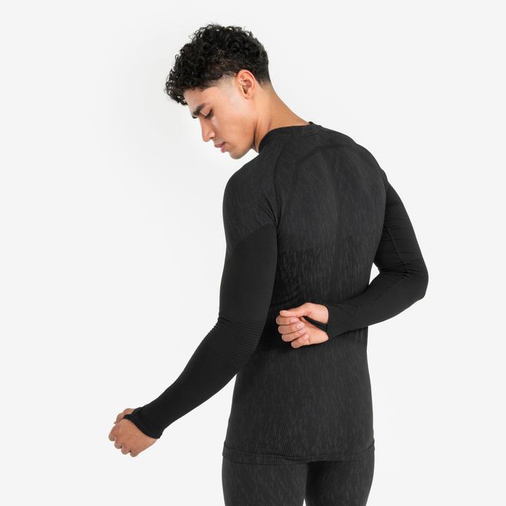 Immagine prodotto Kipsta Camicia funzionale a maniche lunghe da donna/uomo - Keepdry nero (S)