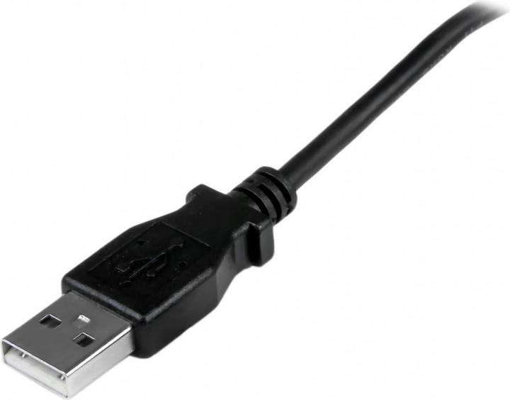 Image du produit StarTech 1m USB 2.0 A to Micro B cable angle upwards - Black - USB A / Micro B data cable / connection cable (1 m, USB 2.0)