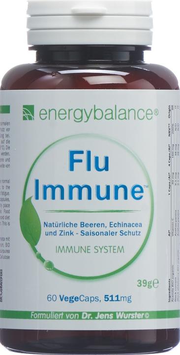 Actual product image Energybalance Flu Immune natural berries (60 Piece, Capsules, 39 g)
