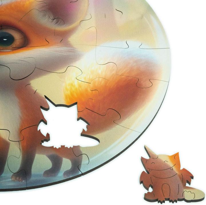 Produktbild Unidragon Bubblezz Fuchs (30 Teile) - Holzpuzzle für Kinder (30 Teile)
