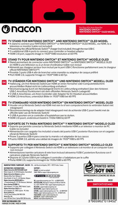 Image du produit Bigben NACON Switch support TV (black) (Switch)