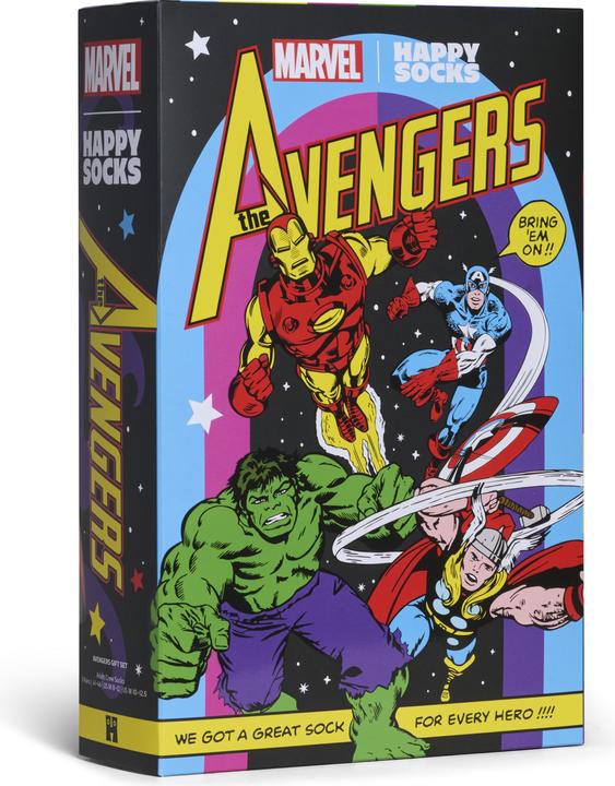 Produktbild Happy Socks Strümpfe MARVEL™ Avengers Socken 6er Pack (6er Pack, 41 - 46)