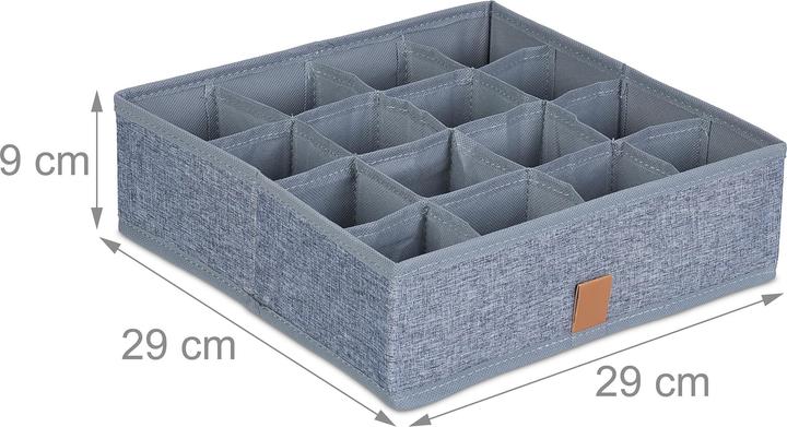 Produktbild Relaxdays Unterwäsche-Organizer (29 x 29 x 9 cm, 7.57 l)