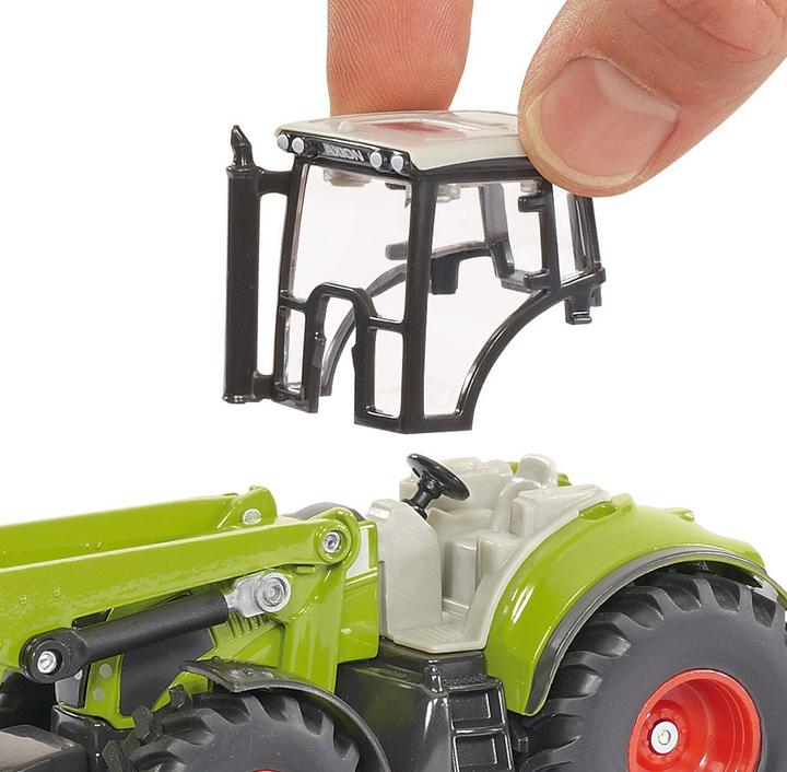 Actual product image Siku Tractor with front loader, dolly and dump body