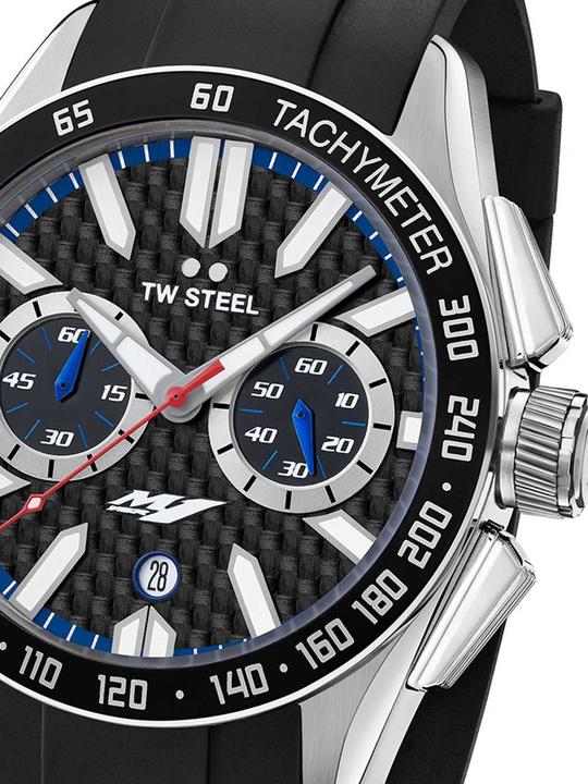 Actual product image TW Steel Grandeur Sport Yamaha Factory Racing (Analogue wristwatch, Chronograph, 46 mm)