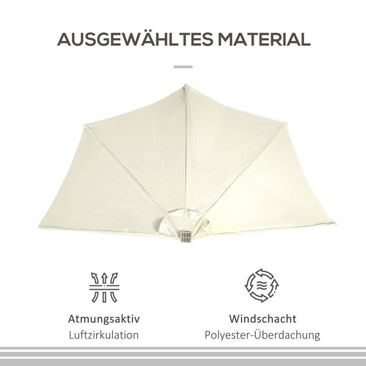 Immagine prodotto Outsunny Ombrellone con pannello solare e LED (1.35 m)