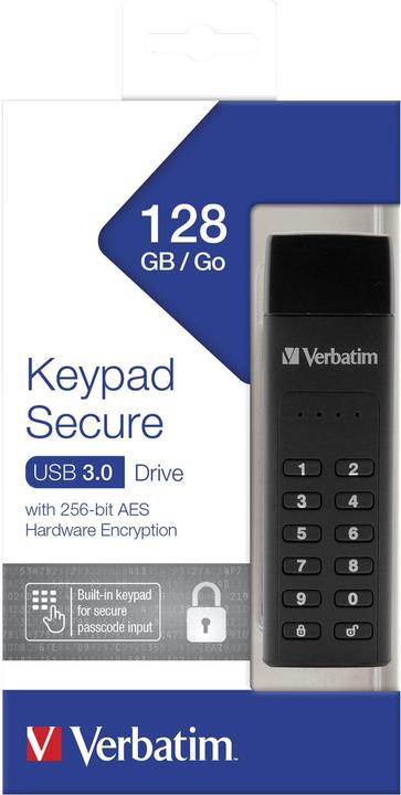 Image du produit Verbatim Keypad Secure (128 Go, USB-A, USB 3.1)