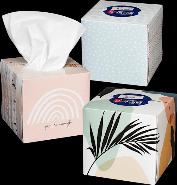 dm Soft&Sicher Taschentücher Box XXL Cube 4-lagig