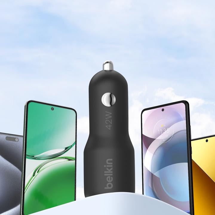 Image du produit Belkin 42w - 30w USB-C 12w USB-A Car Charger