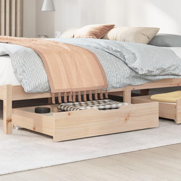 Image du produit VidaXL Tiroirs de lit avec roulettes 2 pcs.