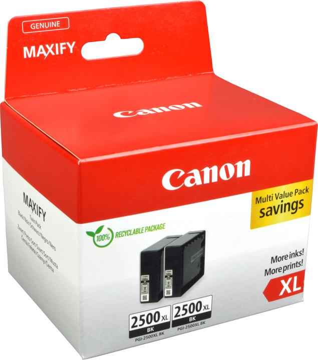 Actual product image Canon PGI-2500XL Ink Cartridge BK TWIN (FC)
