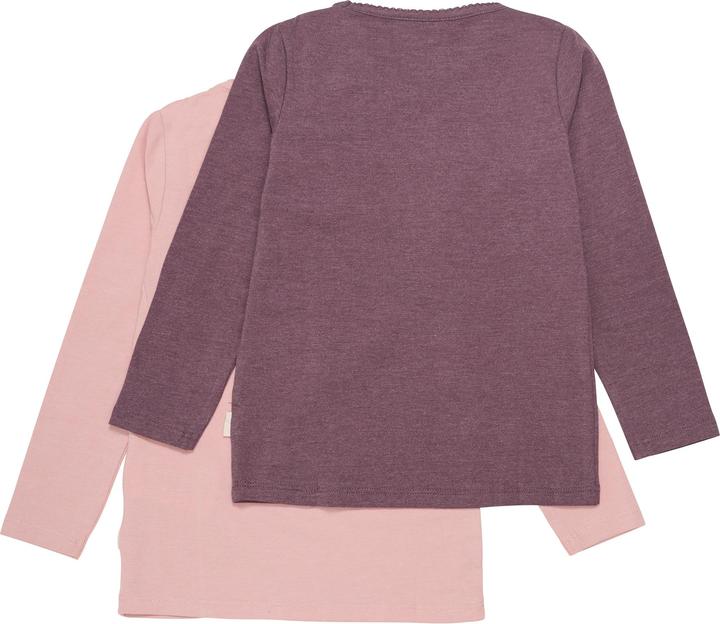 Actual product image Minymo Kid's Basic 34 -T-shirt L/S (2-pack) (134)