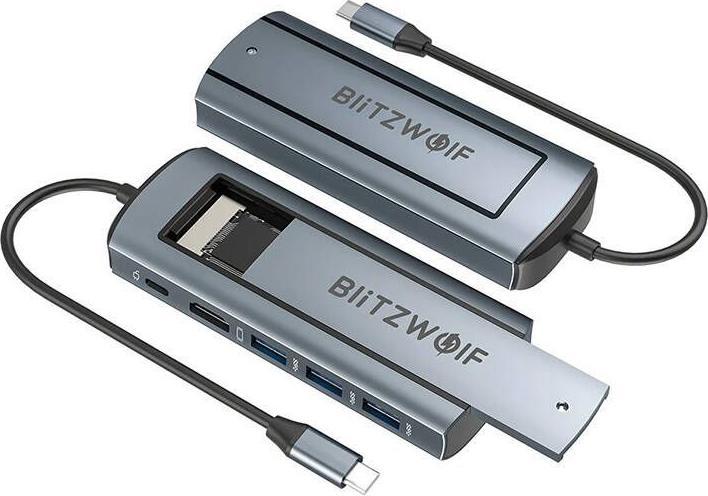 Produktbild BlitzWolf Adaptér 6w1 HUB BW-Neo TH13 (USB-C, 6 Ports)