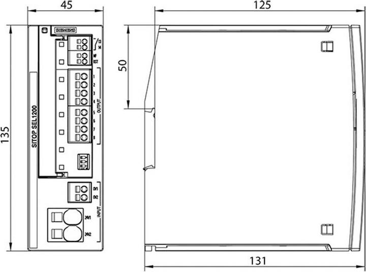 Produktbild Siemens 6EP4438-7FB00-3DX0 SITOP SEL1200 DC 24V/8x2... 10A Selektivitätsmodul