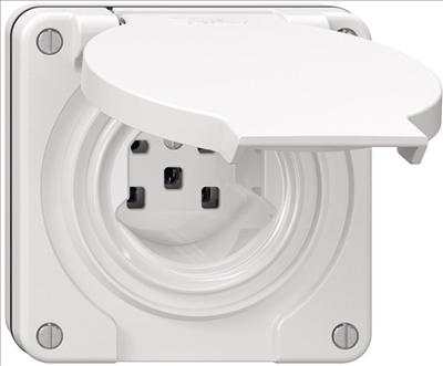 Image du produit Feller Prise T25 UP mouillée IP55/21 blanc