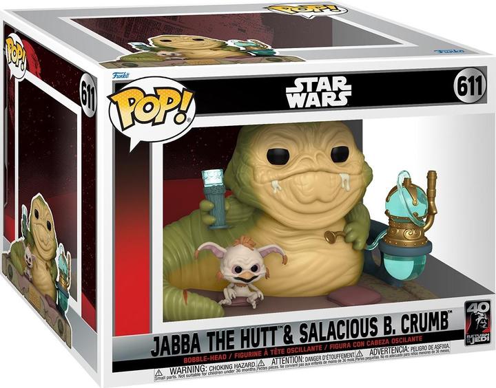 Image du produit Funko POP Star Wars 40Th Jabba The Hutt & Salacious B Crumb