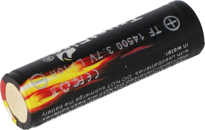 Actual product image Trustfire Battery 14500 protected Li-Ion cell (Flame) (1 pcs., 14500, 900 mAh)