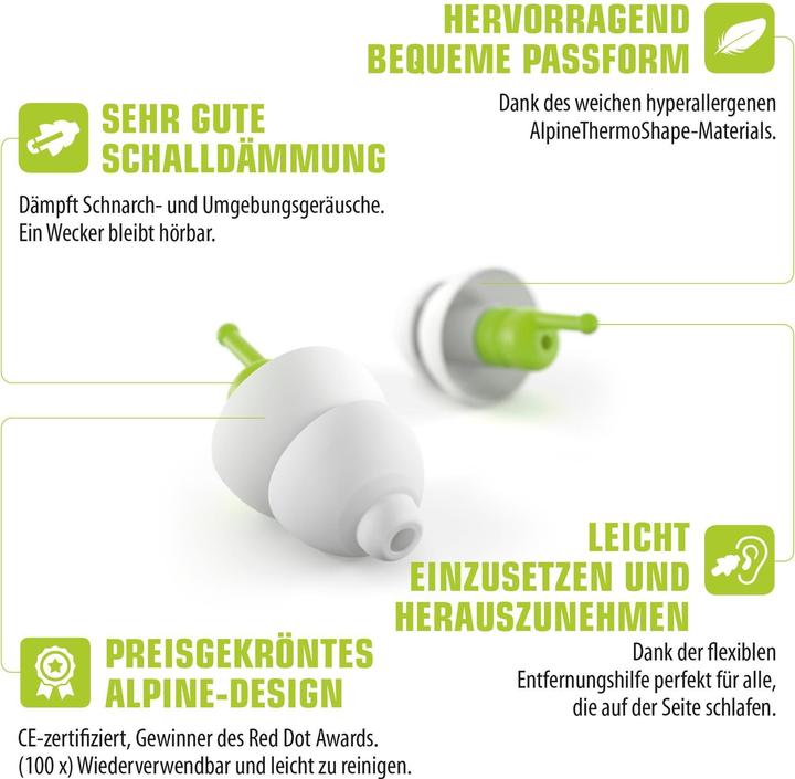 Actual product image Alpine SleepSoft+ (2 x)
