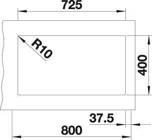 Produktbild Blanco Subline 430/270-U (Unterbauspüle, 46 cm, 75.50 cm)