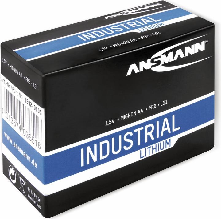 Produktbild Ansmann Mignon (AA)-Batterie Lithium L (10 Stk., AA, 3000 mAh)