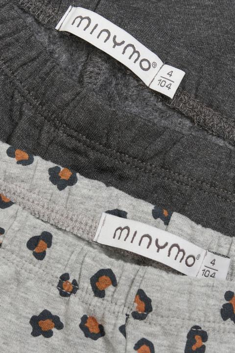 Image du produit Minymo Leggings Lot de 2 Greymelange T. 110 (110)