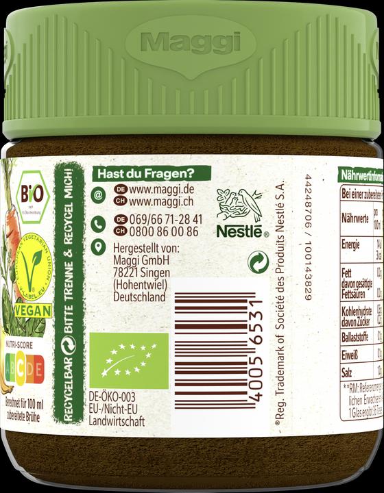 Actual product image Maggi Organic Vegetable Bouillon in a Jar, Yields 5,5 L (5500 ml)
