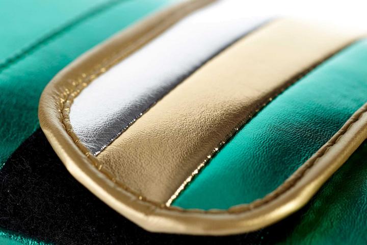Produktbild adidas Boxhandschuhe Speed 500 green/gold Microfibre, ADISBG501 (14 OZ)