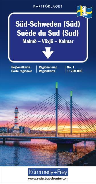 Immagine prodotto Svezia meridionale (Sud) N. 01 Carta regionale