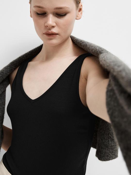 Image du produit Selected Femme Débardeur en maille côtelée (XL)