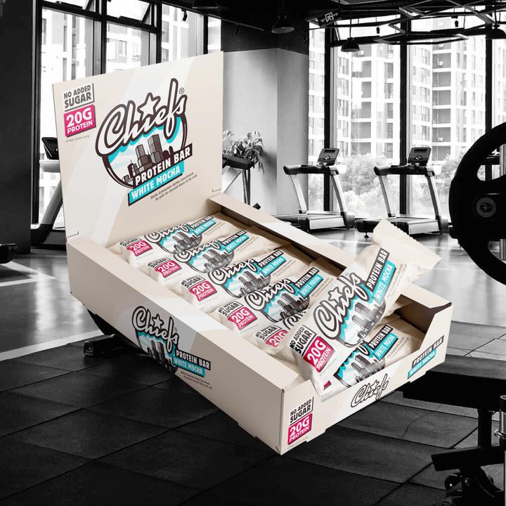 Produktbild Chiefs Protein Bar (Weisse Schokolade, 12 Stk., 660 g)