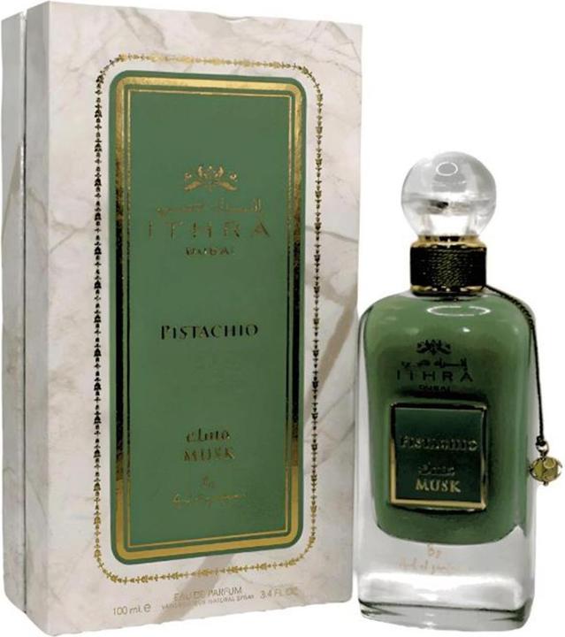 Lattafa Perfumes Ithra Dubai Muschio Pistacchio alcool dentante (Eau de parfum, 100 ml)