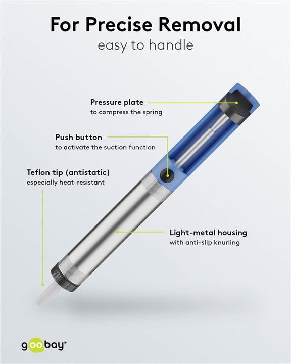 Image du produit Goobay Pompe à dessouder (Kit de dessoudage)