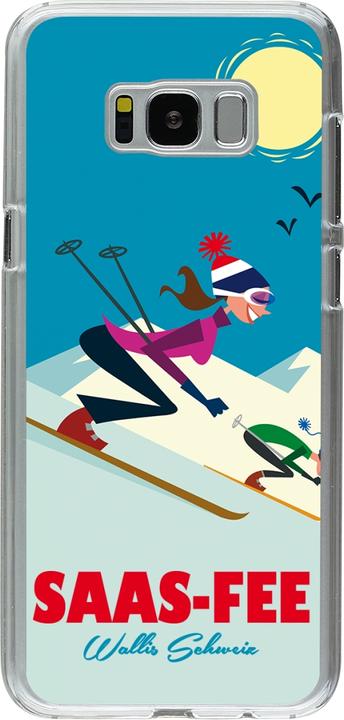 Produktbild PhoneLook Hülle transparent Saas-Fee Ski Downhill (Samsung Galaxy S8+)