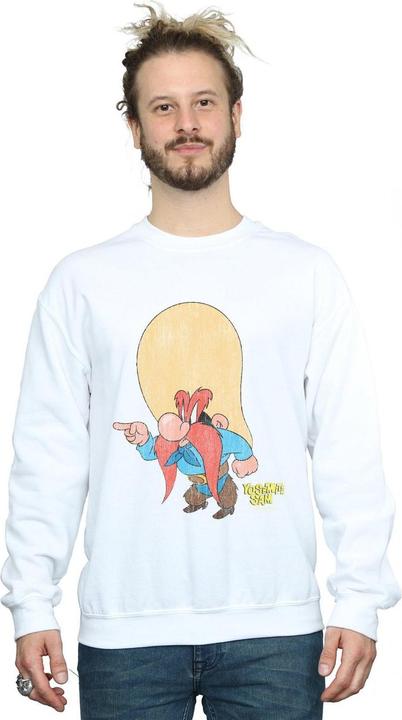 Actual product image Looney Tunes Mens Yosemite Sam Distressed Sweatshirt (M)