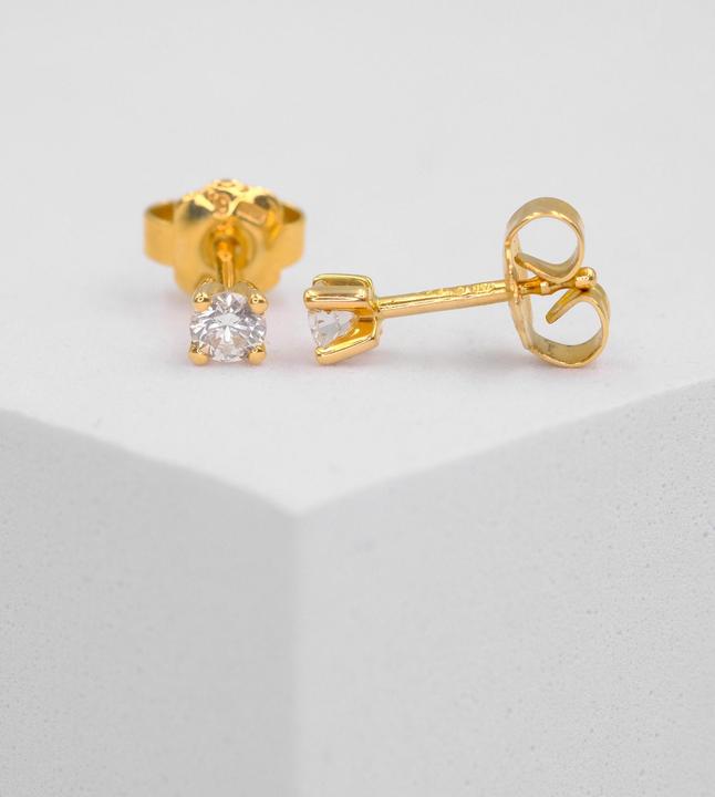 Produktbild Muau Ohrstecker (750/18 K Gelbgold)