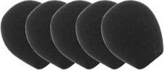 Image du produit NoName Lot de 5 Bonnettes Microphone Dacomex pour Casque (Noir) (Mousse)