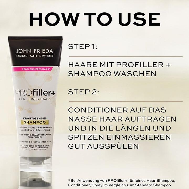 Actual product image John Frieda ProFiller+ Shampoo 75ml (75 ml, Liquid shampoo)