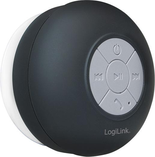 LogiLink Bluetooth Lautsprecher für die Dusche (4 h, Akkubetrieb)