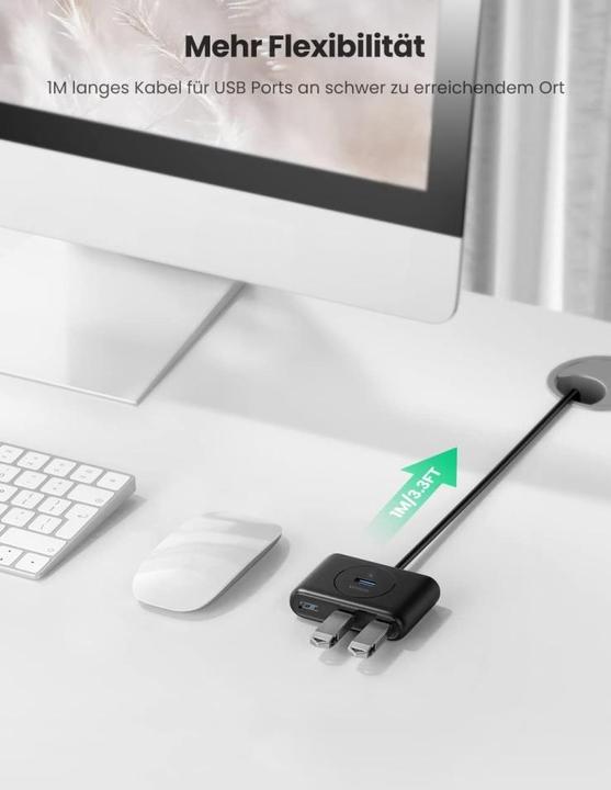 Actual product image Ugreen 40850 (USB-C, USB-A, 4 Ports)