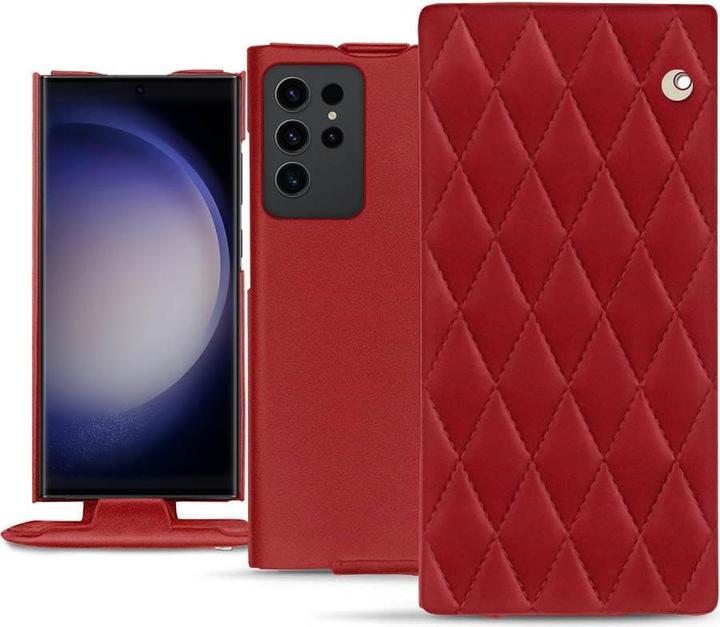 Actual product image Noreve Vertical leather shell (Samsung Galaxy S23 Ultra)