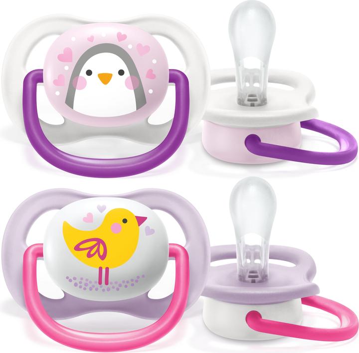 Image du produit Philips Avent SCF080/06 TÉTINE ULTRA AIR 0-6 FILLE (2 x, jusqu'à 6 M.)