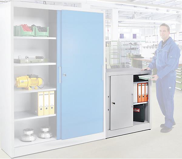 Actual product image eurokraft pro sliding door wardrobe (100 cm, 100 cm)