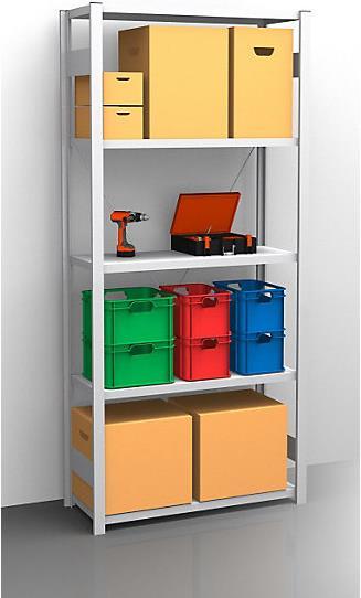 Actual product image eurokraft pro Shelf plug-in rack, galvanized