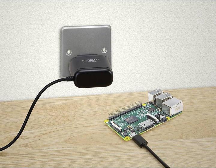 Actual product image Voltcraft SPS-3000/R-N Plug-in power supply, fixed voltage 5 V/DC 3 A 15 W Raspberry Pi suitable