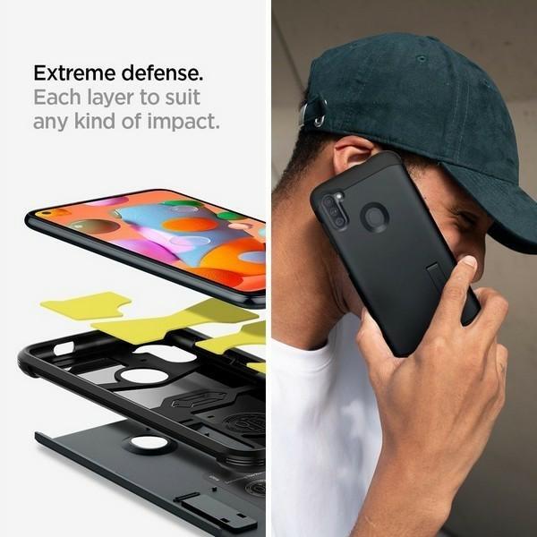 Immagine prodotto Spigen Armor XP Mobile Phone Protective Case (6,4 pollici) Cover, Metallic (Samsung Galaxy A11)