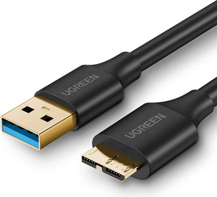 Actual product image Ugreen USB 3.0 - micro USB 3.0 cable, 0.5 m - černý (0.50 m, USB 3.0)