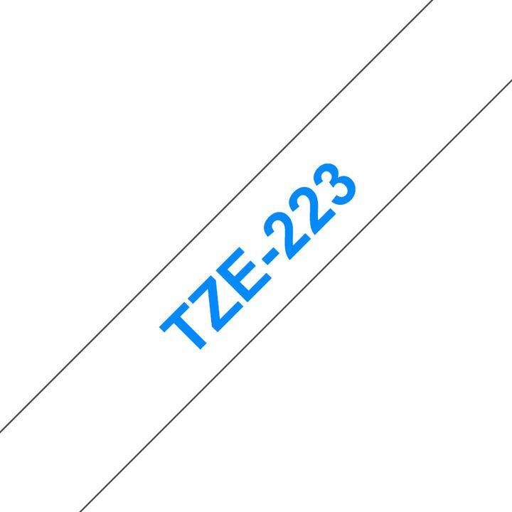 Actual product image Brother TZ223 Laminated tape (1.70 cm, Blue, White)