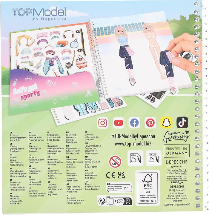 Image du produit Top Model Topmodel - Dress Me Up Stickerbook Sports (413808)