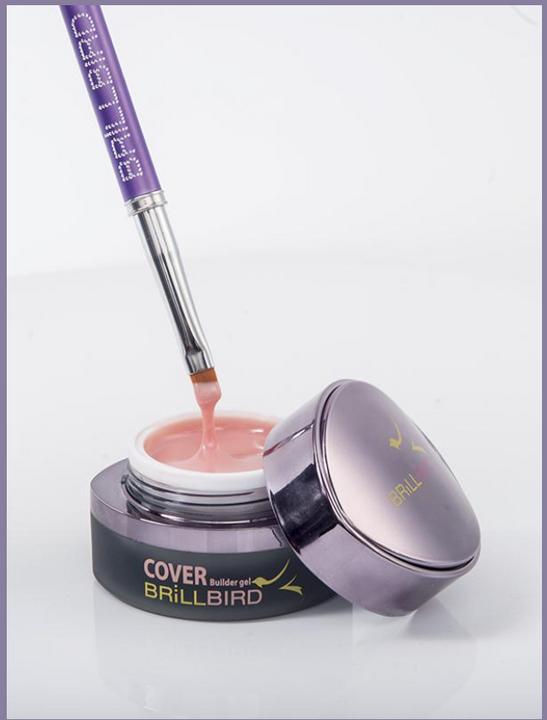 Immagine prodotto BrillBird Gel Cover Pink - Rosa Natura 5ml (Natura Rosa, Smalto per unghie effetto gel)